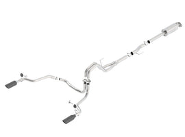 Borla 15-16 Ford F150 3.5L EcoBoost Ext. Cab Black Chrome CB Exhaust ATAK Single Split Rear Exit