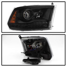 Cargar imagen en el visor de la galería, xTune Dodge Ram 13-17 ( w/ Factory Projector LED) Projector Headlight - Black HD-JH-DR13-P-BK