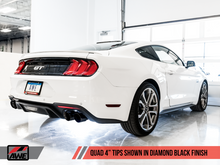 Cargar imagen en el visor de la galería, AWE Tuning 2018+ Ford Mustang GT (S550) Cat-back Exhaust - Touring Edition (Quad Diamond Black Tips)