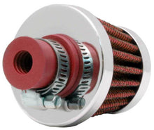 Cargar imagen en el visor de la galería, K&amp;N 2in Base OD x .375in Flange ID x 1.75in H Rubber Base Crankcase Vent Filter
