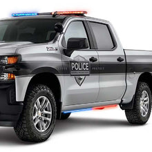 Cargar imagen en el visor de la galería, Putco 15-23 Ford F-150 Blade Rocker Kits Sideliners - Blue &amp; White w/ White Override