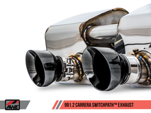 Cargar imagen en el visor de la galería, AWE Tuning Porsche 911 (991.2) Carrera / S SwitchPath Exhaust for PSE Cars - Diamond Black Tips