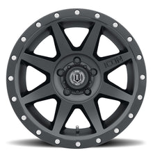 Cargar imagen en el visor de la galería, ICON Rebound 17x8.5 5x4.5 0mm Offset 4.75in BS 71.5mm Bore Satin Black Wheel