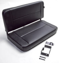 Cargar imagen en el visor de la galería, Rugged Ridge Fixed Rear Seat Black 55-95 Jeep CJ / Jeep Wrangler