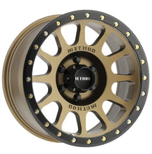 Cargar imagen en el visor de la galería, Method MR305 NV 18x9 0mm Offset 6x5.5 108mm CB Method Bronze/Black Street Loc Wheel