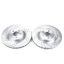 Cargar imagen en el visor de la galería, Power Stop 05-10 Chrysler 300 Front Evolution Drilled &amp; Slotted Rotors - Pair