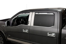 Cargar imagen en el visor de la galería, Putco 17-20 Ford SuperDuty - Crew Cab (Set of 4) Element Chrome Window Visors