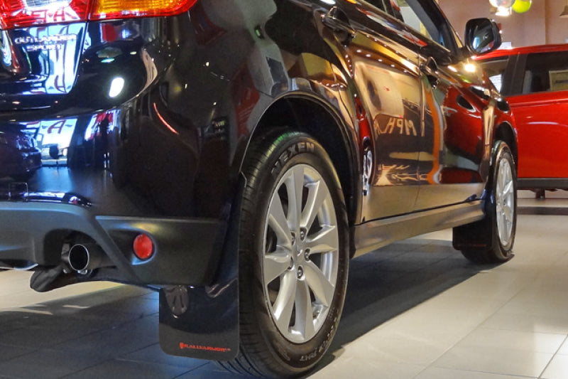 Rally Armor 10-19 Mitsubishi Outlander Sport/ASX/RVR Black UR Mud Flap w/ Red Logo
