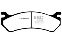 Cargar imagen en el visor de la galería, EBC 02 Cadillac Escalade 5.3 (Akebono rear caliper) Extra Duty Front Brake Pads