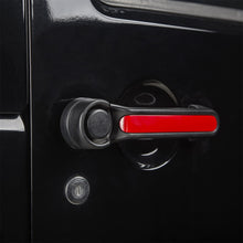 Cargar imagen en el visor de la galería, Rugged Ridge Door Handle Inserts Red 07-18 Jeep Wrangler JK 4Door