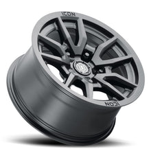 Cargar imagen en el visor de la galería, ICON Vector 5 17x8.5 5x5 -6mm Offset 4.5in BS 71.5mm Bore Satin Black Wheel