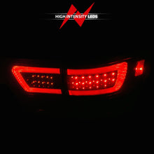 Load image into Gallery viewer, ANZO 11-13 Jeep Grand Cherokee LED Taillights w/ Lightbar Black Housing/Smoke Lens 4pcs