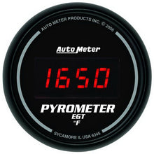 Cargar imagen en el visor de la galería, Autometer Z Series 52mm 0-2000 Deg F Digital EGT/Pyrometer Gauge