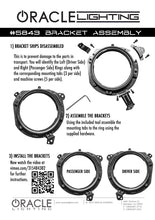 Cargar imagen en el visor de la galería, Oracle Jeep Wrangler JL/ Gladiator JT Adjustable 7in. Headlight Brackets (Pair)