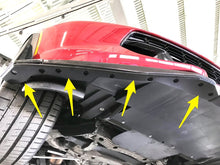 Cargar imagen en el visor de la galería, ProTEKt 15-19 Chevrolet Corvette C7 Z07 (w/Wide Winglet) Custom Fit Front Bumper Skid Plates