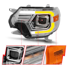 Cargar imagen en el visor de la galería, ANZO 12-15 Toyota Tacoma Projector Headlights - w/ Light Bar Switchback Chrome Housing