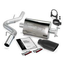 Cargar imagen en el visor de la galería, Banks Power 04-06 Jeep 4.0L Wrangler Unlimited Monster Exhaust Sys - SS Single Exhaust w/ Black Tip