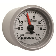 Cargar imagen en el visor de la galería, Autometer Ultra-Lite II 52mm 30 in Hg/20 psi Mechanical Boost/Vacuum Gauge