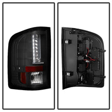 Cargar imagen en el visor de la galería, Spyder Chevy Silverado 07-13 Version 2 LED Tail Lights - Black ALT-YD-CS07V2-LED-BK