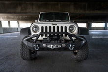 Cargar imagen en el visor de la galería, DV8 Offroad 07-18 Jeep Wrangler JK/JL FS-8 Mid Length Steel Front Bumper w/ LED Lights