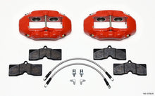 Cargar imagen en el visor de la galería, Wilwood D8-4 Front Caliper Kit Red Corvette C2 / C3 65-82