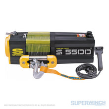 Cargar imagen en el visor de la galería, Superwinch 5500 LBS 12V DC 7/32in x 60ft Steel Rope S5500 Winch