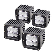 Cargar imagen en el visor de la galería, Go Rhino LED Lighting - Set of Four 3in LED Cube Lights Blk