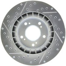 Cargar imagen en el visor de la galería, StopTech Select Sport 2000-2009 Honda S2000 Slotted and Drilled Left Front Brake Rotor