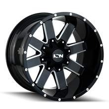 Load image into Gallery viewer, ION Type 141 20x9 / 5x127 BP / 18mm Offset / 87mm Hub Gloss Black Milled Wheel