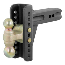 Cargar imagen en el visor de la galería, Curt Adjustable Channel Mount w/Dual Ball (2-1/2in Shank 20000lbs 6in Drop)