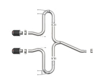 Cargar imagen en el visor de la galería, aFe Takeda 2-1/2in 304 SS Axle-Back Exhaust w/Carbon Tips 17-20 Honda Civic Sport L4-1.5L (t)