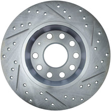 Cargar imagen en el visor de la galería, StopTech Select Sport 06-10 Volkswagen Jetta Slotted &amp; Drilled Right Rear Rotor