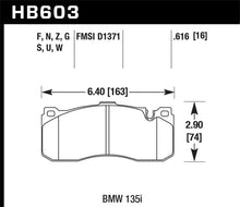 Cargar imagen en el visor de la galería, Hawk BMW 135i DTC-70 Race Front Brake Pads