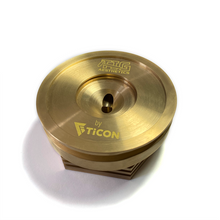 Cargar imagen en el visor de la galería, Ticon Industries Tig Aesthetics 3in Universal Vband Heat Sink w/ Purge - Tellurium Copper