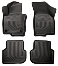 Cargar imagen en el visor de la galería, Husky Liners 2011 Volkswagen Jetta (Sedan) WeatherBeater Combo Black Floor Liners
