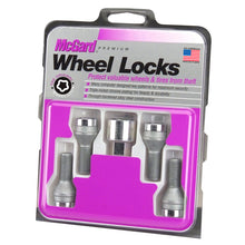 Cargar imagen en el visor de la galería, McGard Wheel Lock Bolt Set - 4pk. (Cone Seat) M14X1.25 / 17mm Hex / 27.3mm Shank Length - Chrome