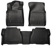 Cargar imagen en el visor de la galería, Husky Liners 12-13 Toyota Tundra Weatherbeater Black Front &amp; 2nd Seat Floor Liners
