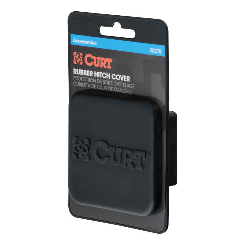 Curt 2in Rubber Hitch Tube Cover (Packaged)