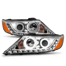 Load image into Gallery viewer, ANZO 2011-2013 Kia Sorento Projector Headlights w/ Halo Chrome (CCFL)