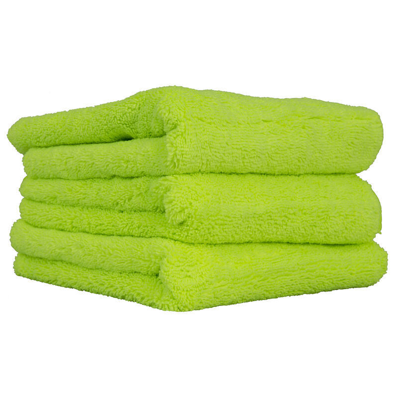 Chemical Guys El Gordo Thick Microfiber Towel - 16.5in x 16.5in - Green - 3 Pack