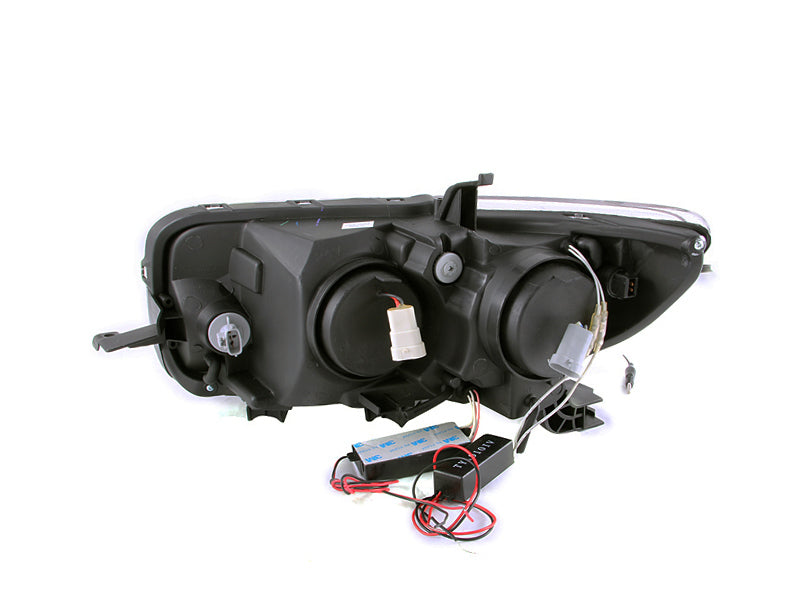 ANZO 2008-2010 Scion Xb Projector Headlights w/ Halo Black