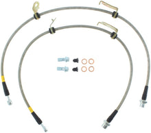 Cargar imagen en el visor de la galería, StopTech 11-17 Lexus CT200h Stainless Steel Front Brake Lines