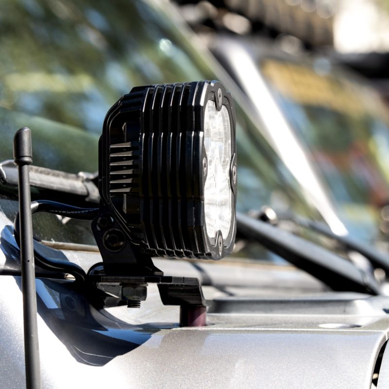 KC HiLiTES 18-23 Jeep JL/JT/4xe FLEX ERA 4 2-Light Sys Pillar Mount (80W Combo Beam)