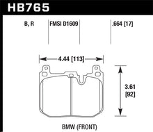 Cargar imagen en el visor de la galería, Hawk 13-16 BMW 328i xDrive DTC-70 Front Race Brake Pads