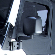 Cargar imagen en el visor de la galería, Omix Door Mirror Black Left- 87-06 Jeep Wrangler