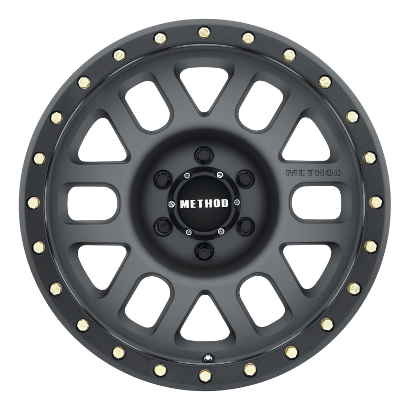 Method MR309 Grid 17x8.5 0mm Offset 6x5.5 108mm CB Titanium/Black Street Loc Wheel