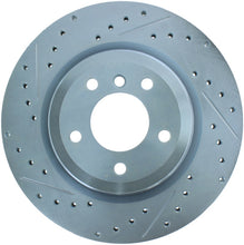 Cargar imagen en el visor de la galería, StopTech Select Sport 07-13 BMW 335i Slotted &amp; Drilled Vented Right Rear Brake Rotor