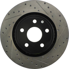 Cargar imagen en el visor de la galería, StopTech 11-12 Dodge Durango Sport Drilled &amp; Slotted Front Passenger-Side Brake Rotor