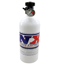 Cargar imagen en el visor de la galería, Nitrous Express 10lb Bottle w/Lightning 500 Valve (6.89 Dia x 20.19 Tall) w/Gauge