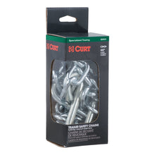 Load image into Gallery viewer, Curt 48in Safety Chain w/2 S-Hooks (5000lbs Clear Zinc Packaged)